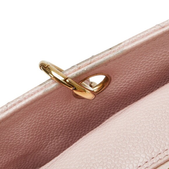 Chanel Matelasse Coco Mark Chain Shoulder Bag Tote Pink Caviar Skin - Picture 4 of 11